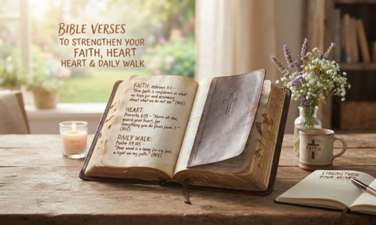 Bible Verses to Strengthen Your Faith, Heart & Daily Walk