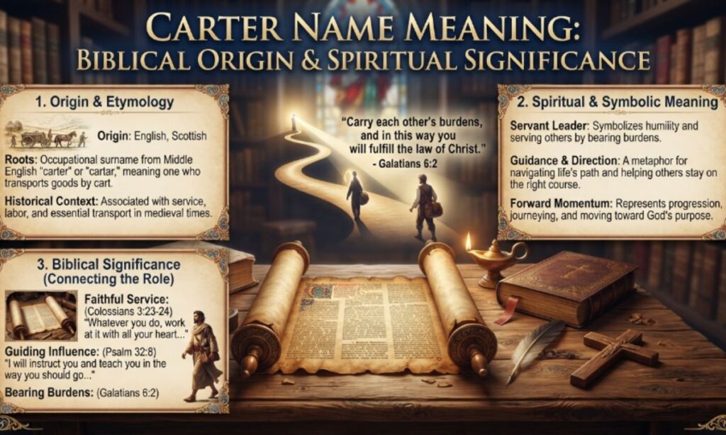 Carter Name Meaning Biblical Origin, Spiritual Meaning & Biblical Significance