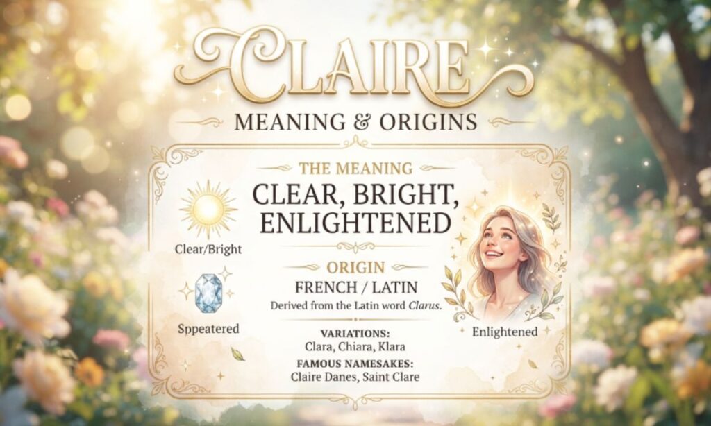 Claire Meaning What Does the Name Claire Really Mean