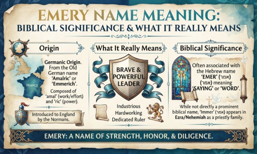 Emery Name Meaning Origin, Biblical Significance & What It Really Means