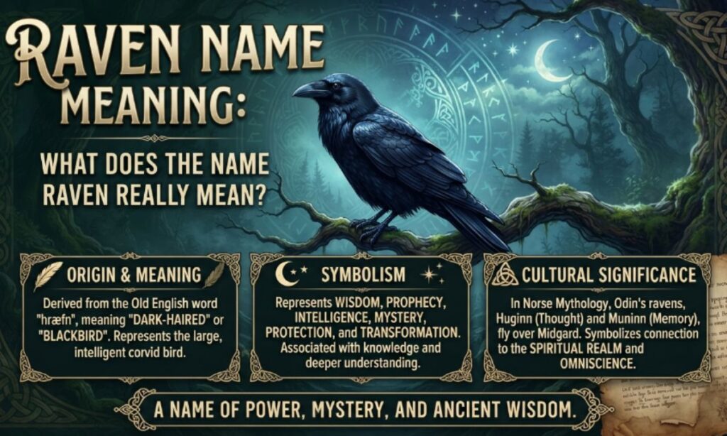 Raven Name Meaning What Does the Name Raven Really Mean