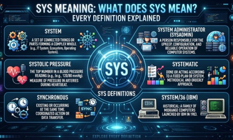 SYS Meaning What Does SYS Mean Every Definition Explained