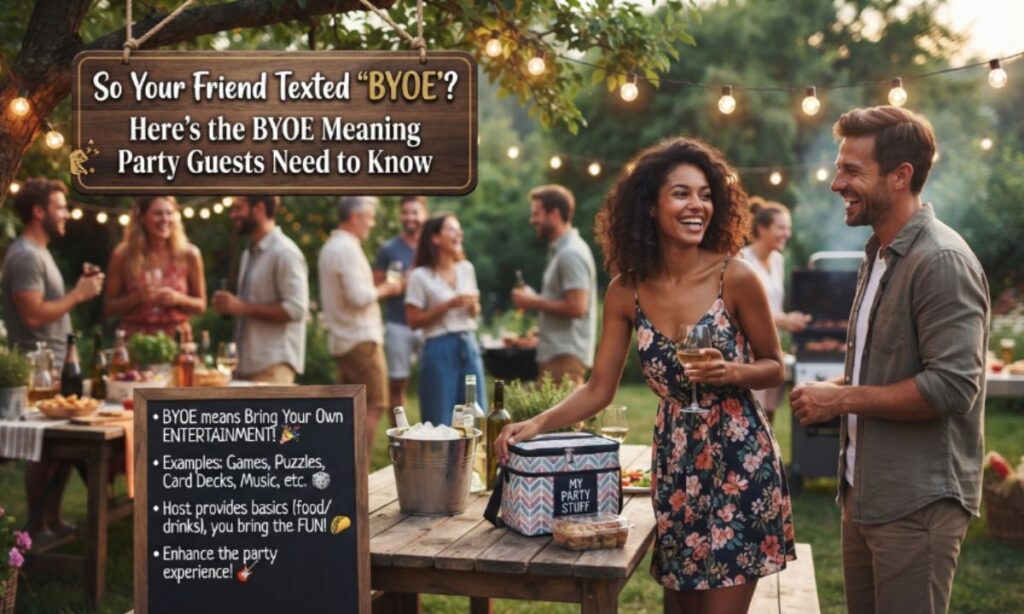 So Your Friend Texted BYOE Heres the BYOE Meaning Party Guests Need to Know