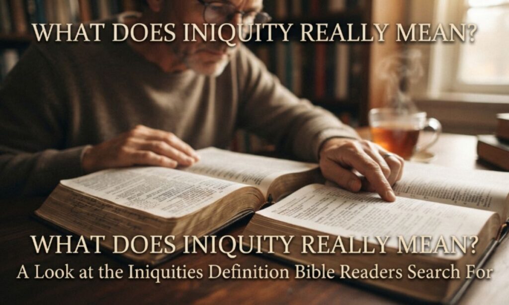 What Does Iniquity Really Mean A Look at the Iniquities Definition Bible Readers Search For
