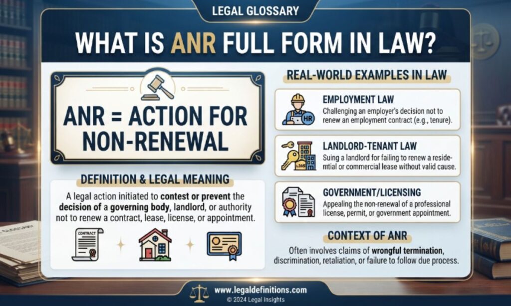 What Is ANR Full Form in Law Meaning, Definition & Real Examples