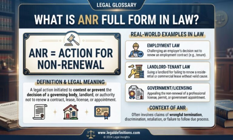 What Is ANR Full Form in Law Meaning, Definition & Real Examples