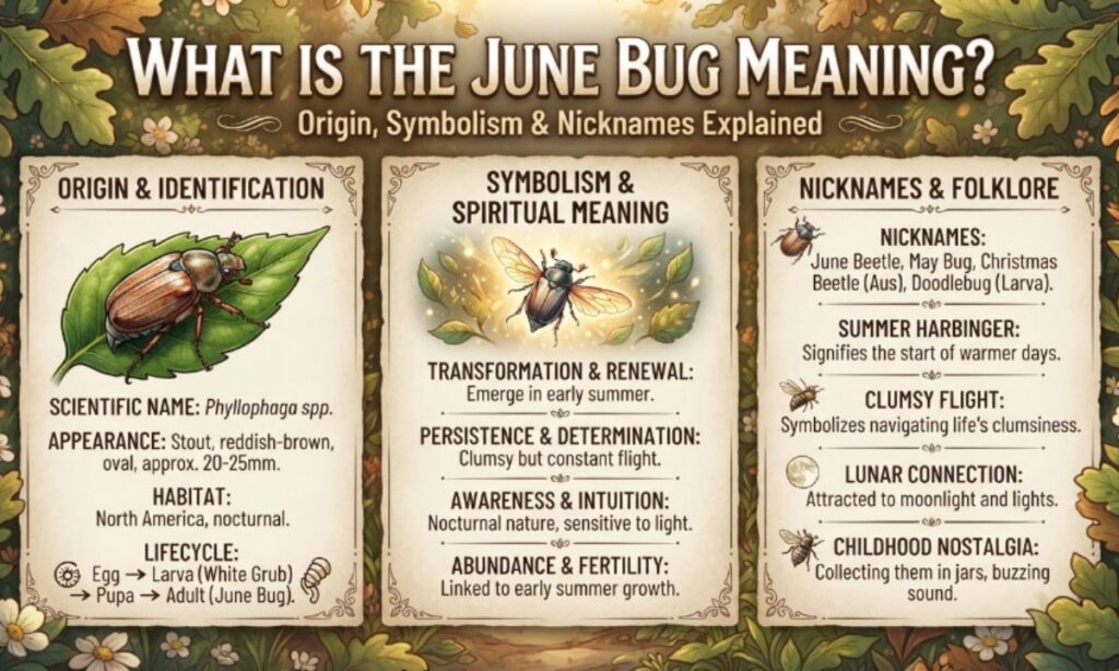 What Is the June Bug Meaning Origin, Symbolism & Nicknames Explained