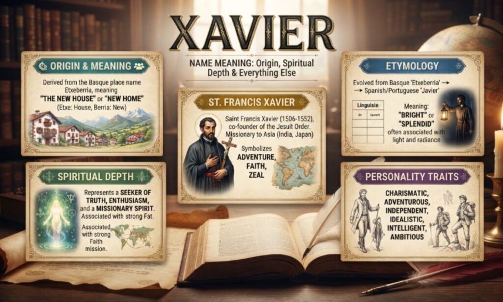 Xavier Name Meaning Origin, Spiritual Depth & Everything Else