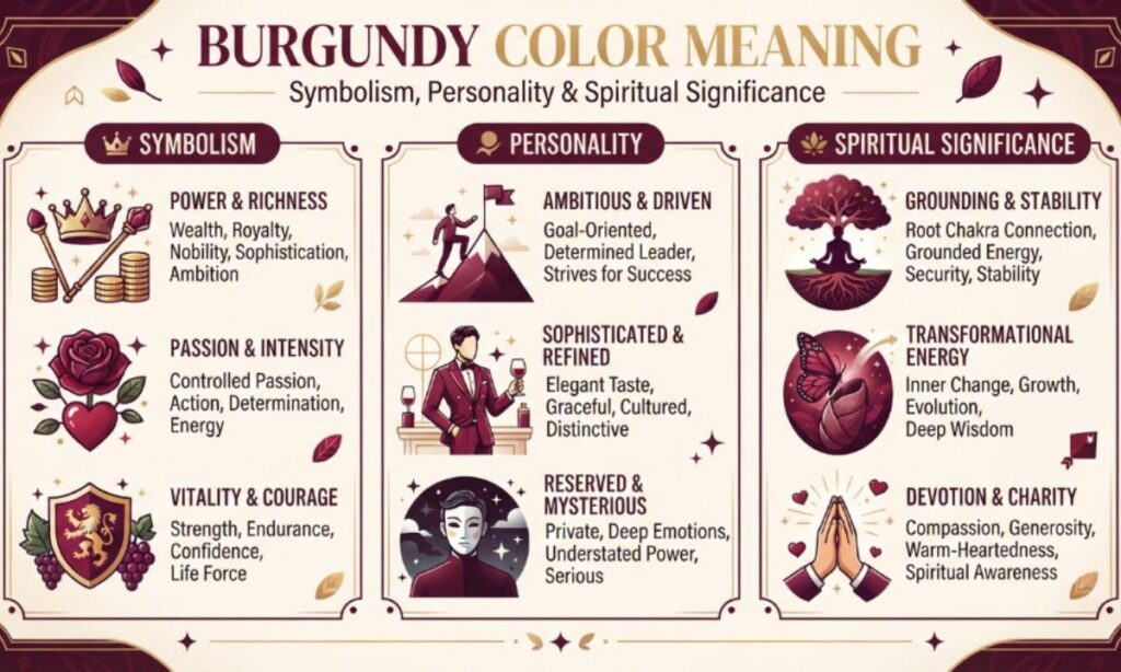 Burgundy Color Meaning Symbolism, Personality & Spiritual Significance