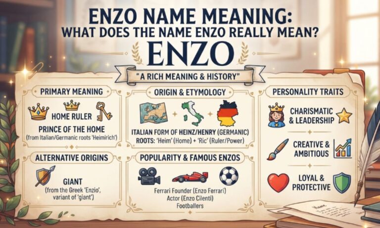 Enzo Name Meaning What Does the Name Enzo Really Mean