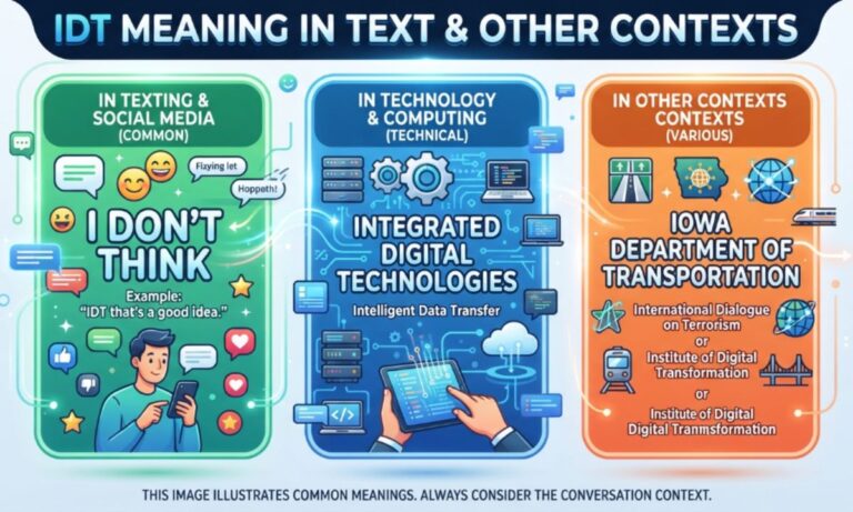 IDT Meaning in Text What Does IDT Mean in Texting and Other Contexts