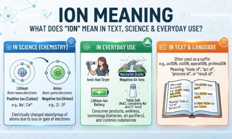 Ion Meaning What Does “Ion” Mean in Text, Science & Everyday Use