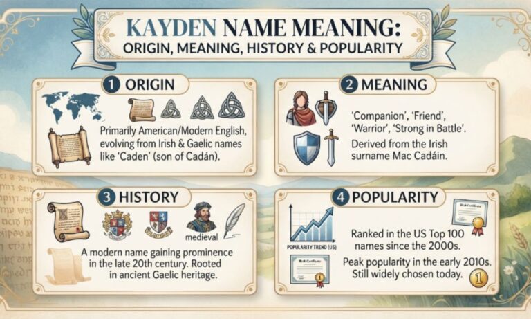 Kayden Name Meaning Origin, Meaning, History & Popularity