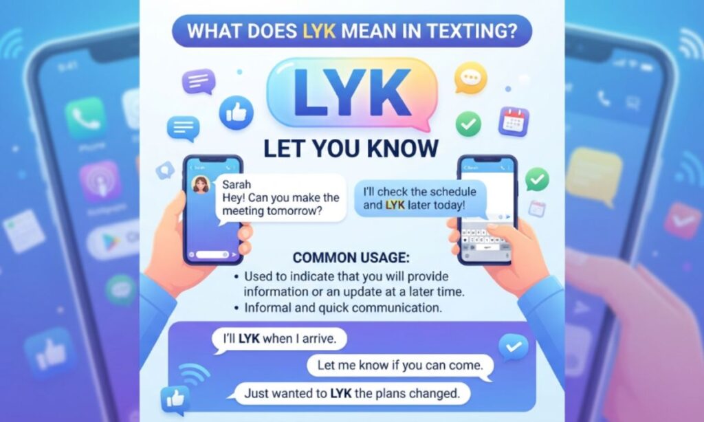 LYK Meaning in Text What Does LYK Mean in Texting