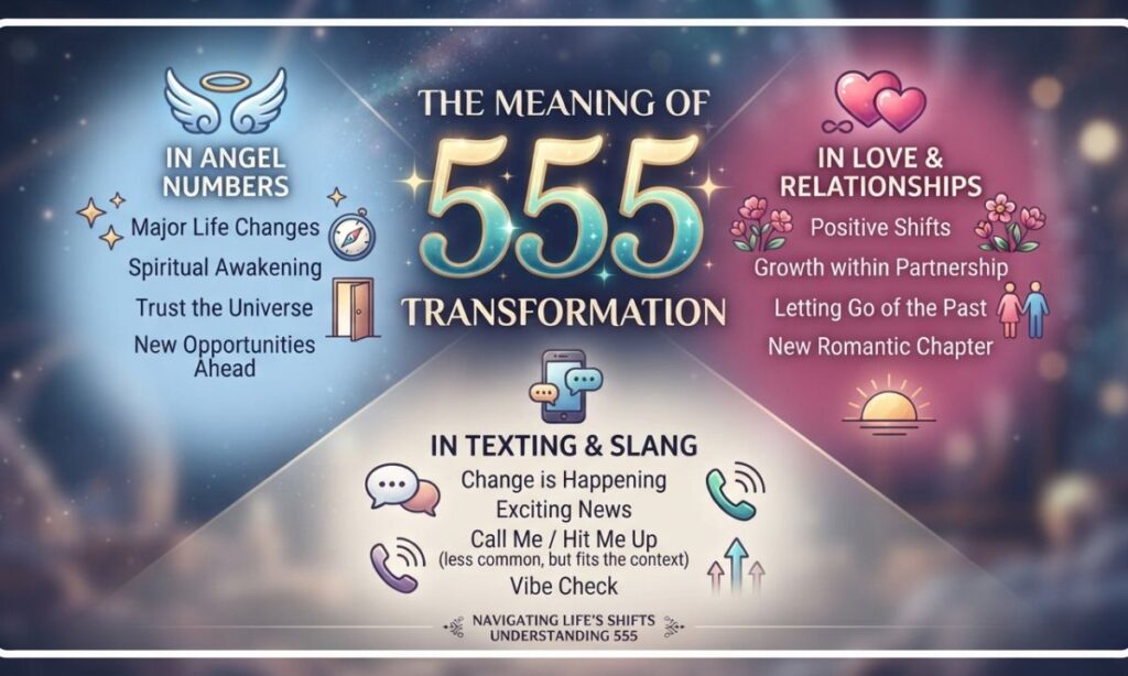 555 Meaning What Does 555 Mean in Love, Angel Numbers & Texting