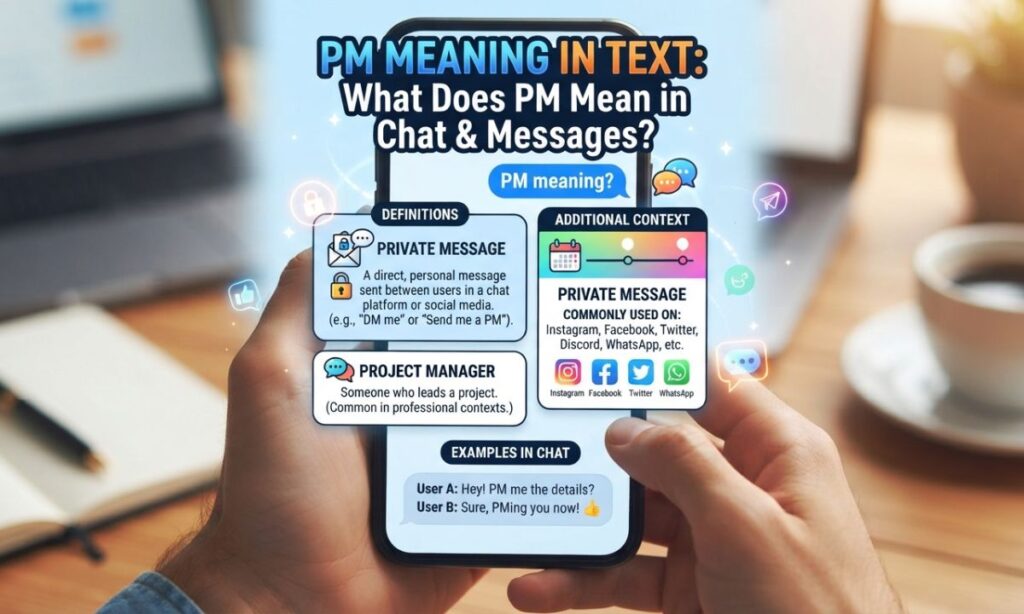 PM Meaning in Text What Does PM Mean in Chat & Messages