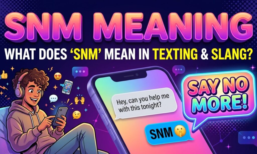 SNM Meaning What Does SNM Mean in Texting and Slang