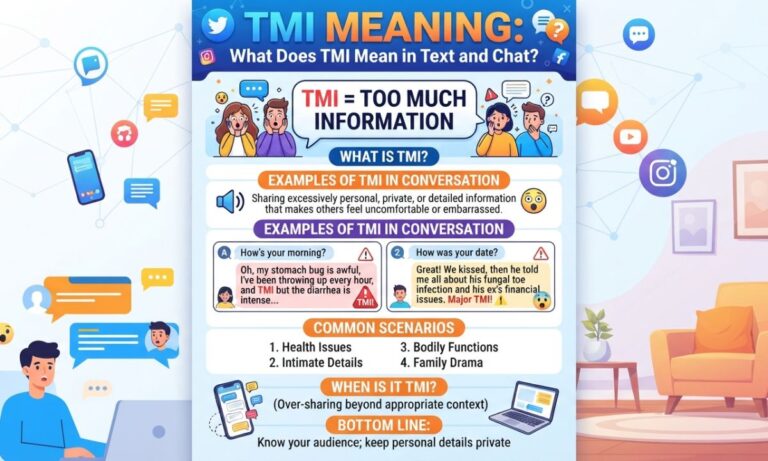 TMI Meaning What Does TMI Mean in Text and Chat